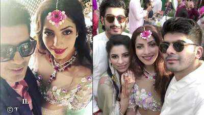 Inside pictures from Mohit Marwah and Antara Motiwala’s sangeet and mehendi ceremony
