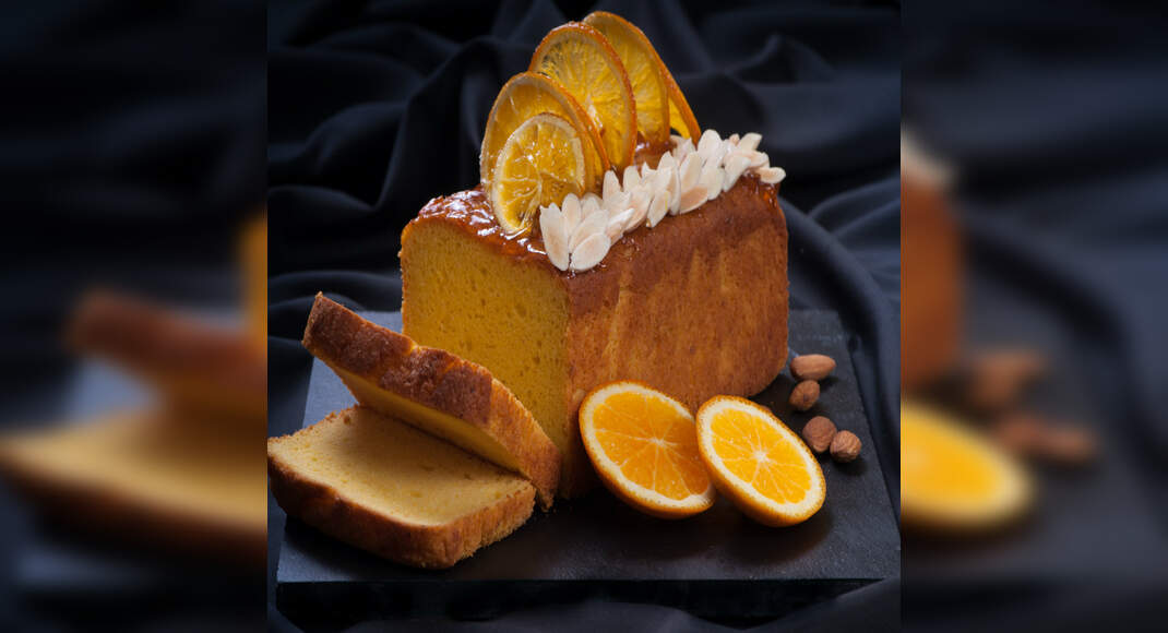 Almond Orange Cake Recipe: How to Make Almond Orange Cake Recipe | Homemade Almond Orange Cake Recip