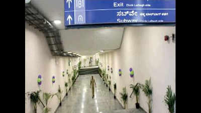 BMRCL opens 2 subways, walkway in Majestic