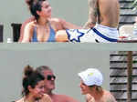 Justin Bieber and Selena Gomez's candid pictures