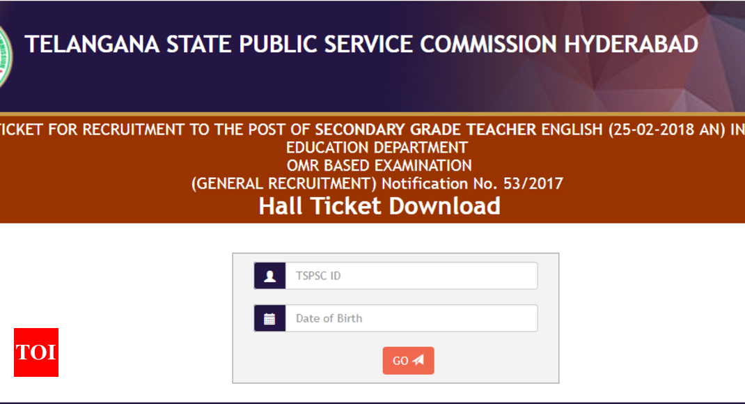 trt hall ticket 2018 download