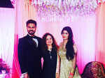 Newly-weds Gaurav Chopra and Hitisha's wedding reception