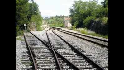 Elastic railway fastening clip to curb mishaps