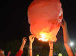 Lantern festival in the city