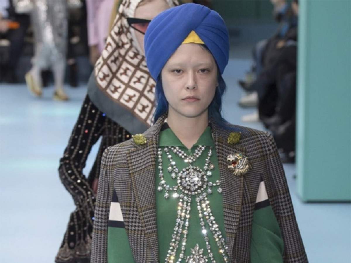Masaccio nabo Hummingbird Gucci offends Sikh community with 'Turban headgear' at Milan Fashion Week -  Times of India