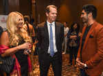 Stefan Edberg with his wife and Vijender Singh
