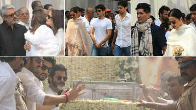 Bollywood pays their last respects to Sridevi