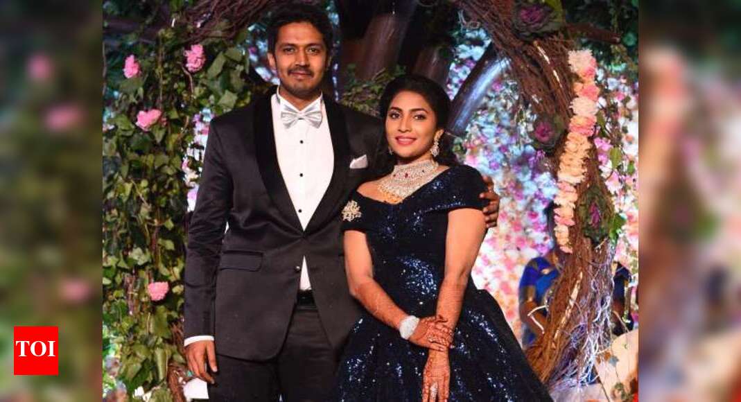 Ragu and Vamsee's wedding reception was a star-studded affair at ITC ...