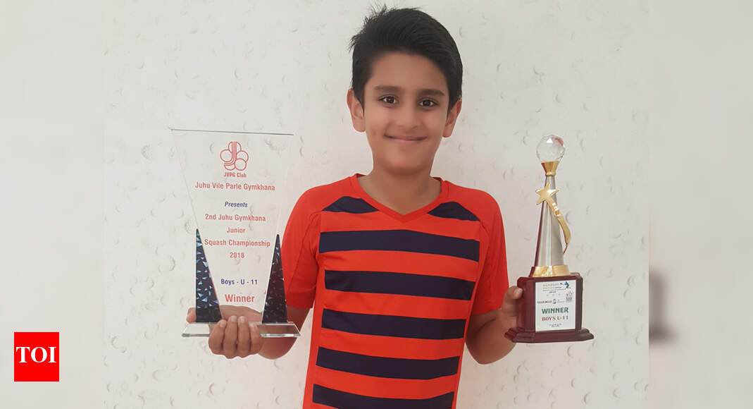 Dev Sharma: Nagpur's Dev Sharma jumps to India No. 2 in Under-11 squash ...