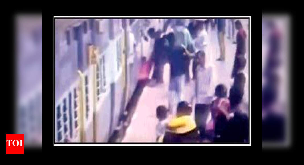 Man had a a miraculous escape after falling in between the train and ...