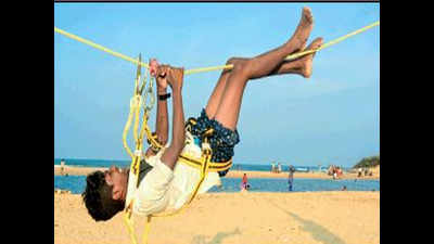 Parasailing a crowd puller in Tuticorin