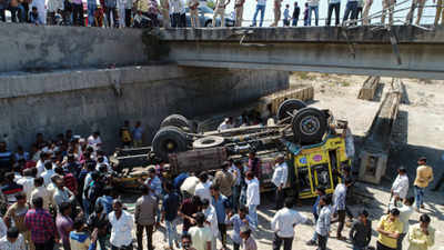 Gujarat: 30 killed after wedding party truck falls off bridge, govt announces compensation