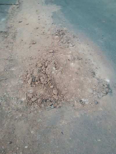 Unofficial road digging in pintos lane karangalpad