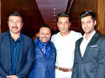 Director Anil Sharma with Sunny Deol, Bobby Deol and Utkarsh