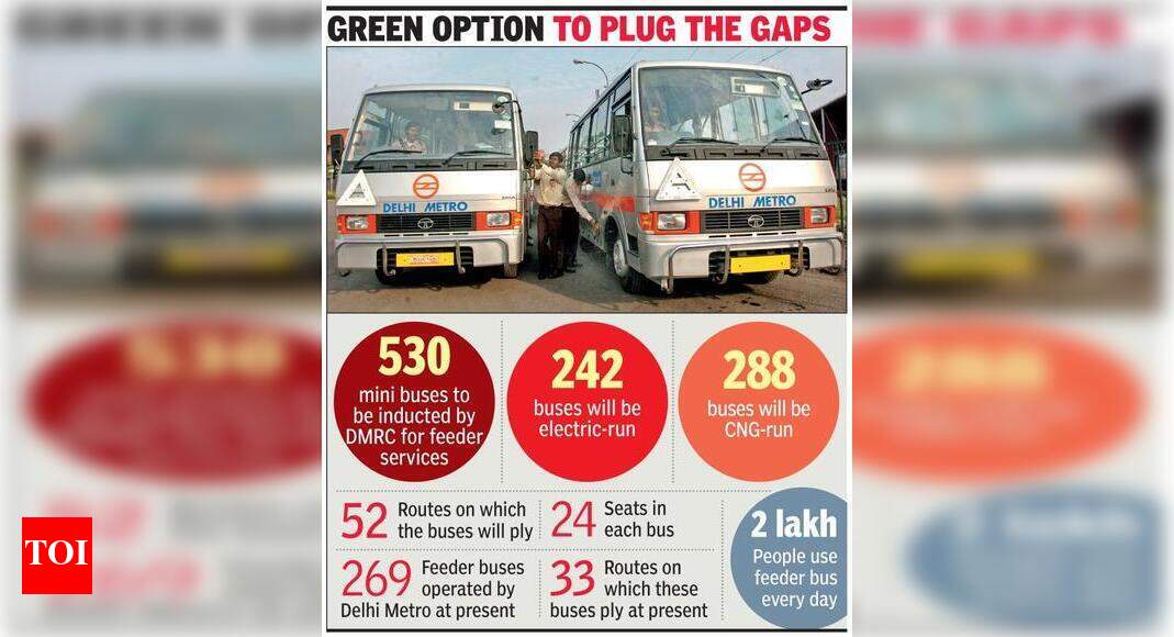 Final link: DMRC to add 500 feeder buses | Delhi News - Times of India