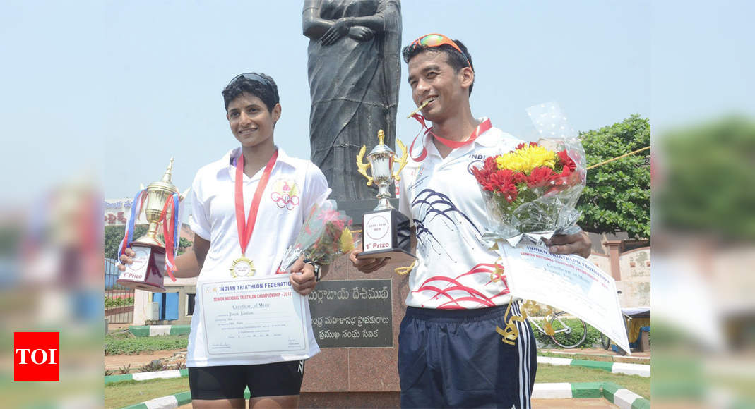 National Triathlon Championship Bishworjit Singh, Samira Abraham