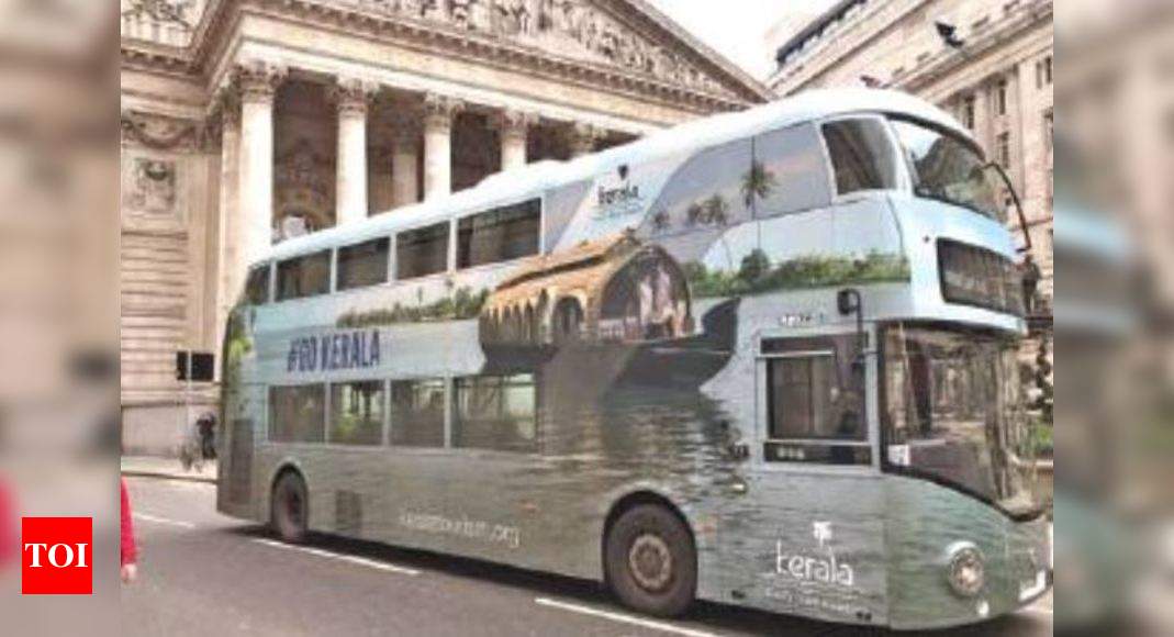Kerala Tourism Now London Buses Promote Kerala Tourism Thiruvananthapuram News Times Of India