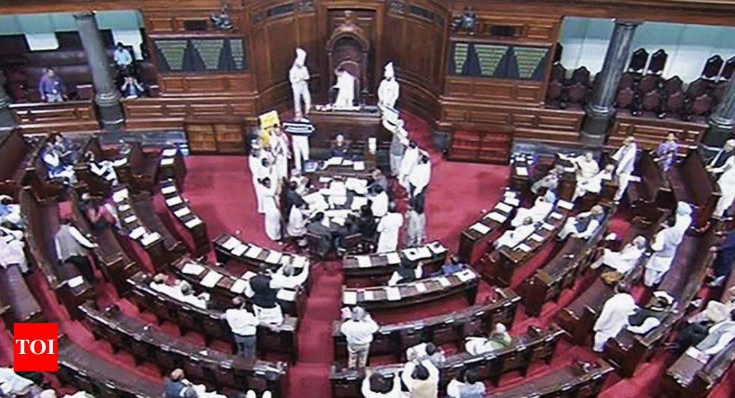 Rajya Sabha Adjourns Amid Protests By Members On Various Issues India