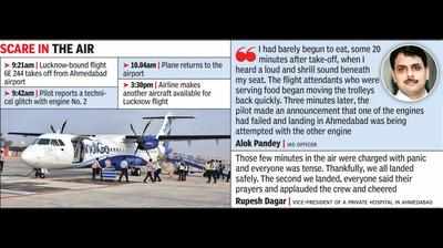 Faulty engine on flight forces landing minutes after take-off