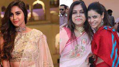 Actors Sumona and Krystle enjoy friend's wedding in Jaipur