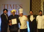 Bishen Singh Bedi awards Jitendra Singh Taak, Ghulam M Quereshi, GD Kochhar, Azaan Qureshi