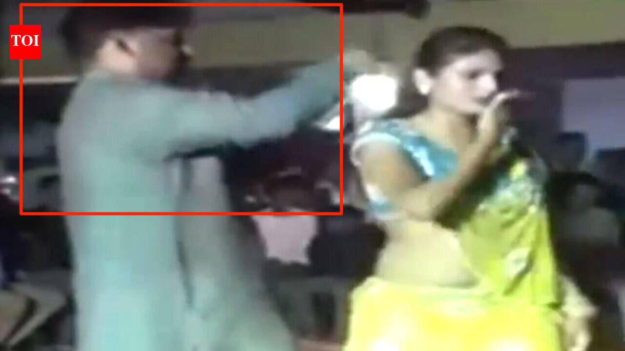 Viral video: RJD leader dancing, misbehaving with female performer