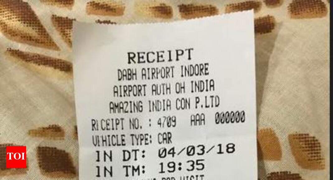 Parking charges Rs one lakh fine on airport parking agency in Indore