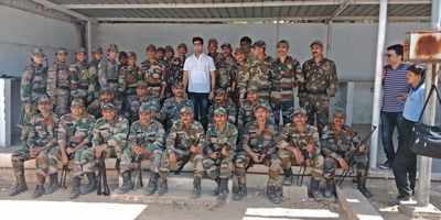 Tushar Sadhu promotes Ratanpur at Gujarat Police Academy, Karai