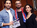 Ayushmann Khurrana, Amit Sharma and Sanya Malhotra