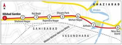 Dilshad Garden Metro Station Map Land Hurdle Cleared For Dilshad Garden-New Bus Stand Metro | Ghaziabad News  - Times Of India