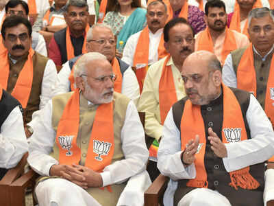 BJP: Use tech to expose opposition’s ‘lies’: PM Modi, Shah to BJP MPs ...