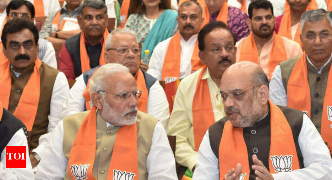 BJP: Use tech to expose opposition’s ‘lies’: PM Modi, Shah to BJP MPs ...