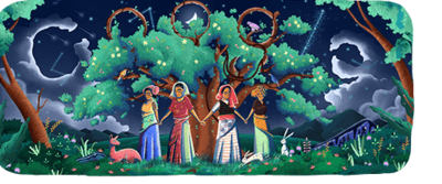 Today's 'Google Doodle' marks 45th anniversary of Chipko Movement, a conservation initiative