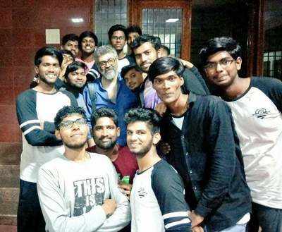 Actor Ajith takes students by surprise