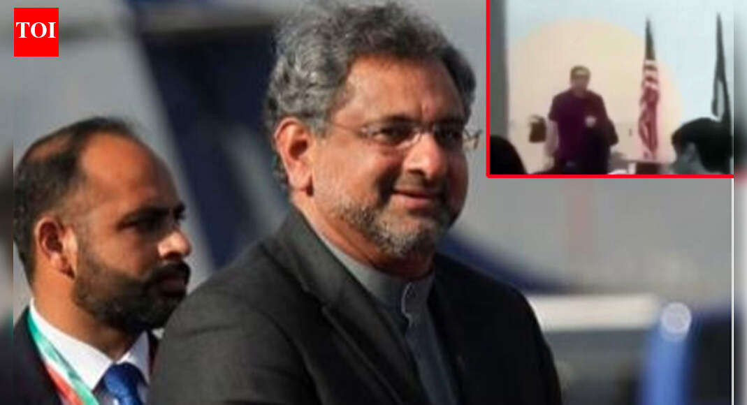 Watch: Pak PM Shahid Khaqan Abbasi frisked at US airport during security check