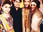 Humaima Malick and Dua Malik with Feroze Khan