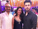 Fawad Khan and his wife Sadaf with Asim Raza