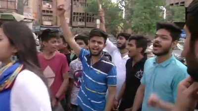CBSE paper leak: Students escalate protests, controller of exams quizzed