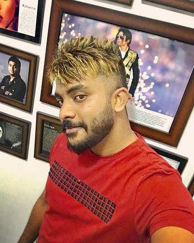 Chandan Shetty gets new hair-do - Times of India