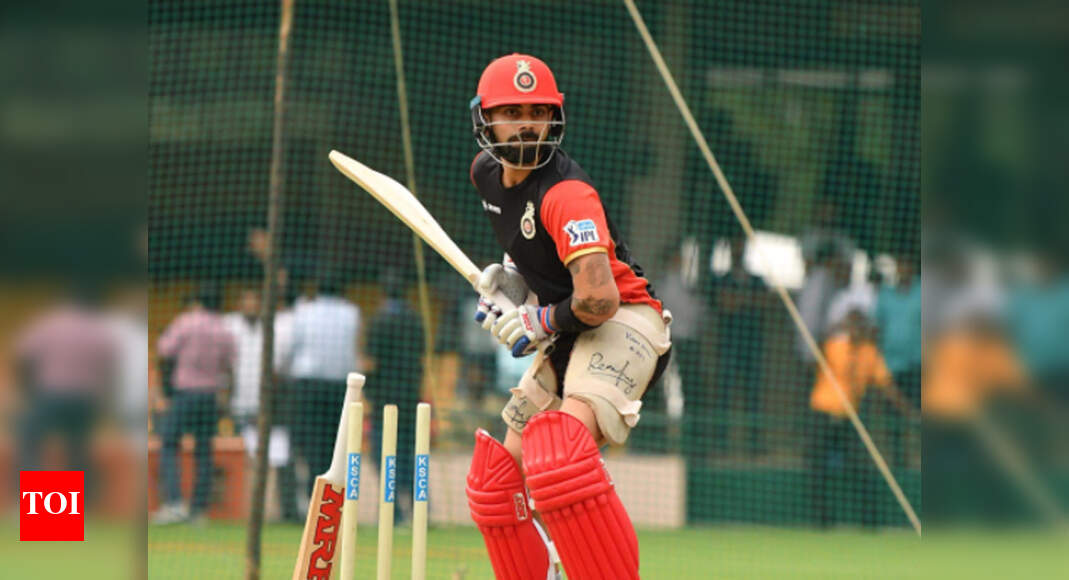 Virat Kohli: IPL 2018: Virat Kohli hits the nets at RCB training ...