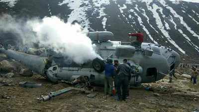 IAF helicopter crash lands near Kedarnath temple in Uttarakhand, 4 injured