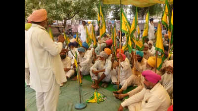 Farmers protest outside Mansa DC office seeking compensation for accident victims