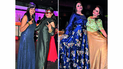 Kanpur ladies enjoy a masquerade theme party