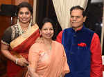 T Subbarami Reddy with Indira Reddy and Pinky Reddy