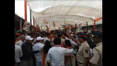 BJP foundation day celebration: Party supporters from Beed create ruckus at BKC