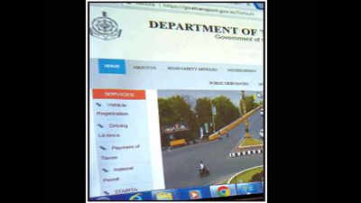 Transport department portal allows for card payments