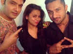 Preeti Simoes and Kapil Sharma with Honey Singh