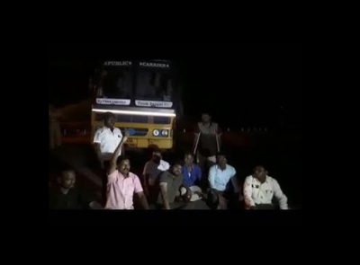 Protesters block trucks carrying ore to Sterlite Copper plant in Tuticorin