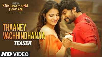 Krishnarjuna Yudham Song Promo Thaaney Vachhindhanaa