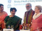 Ghazala Amin,Preeti Sudan, AK Choubey and Michelle Bachelet